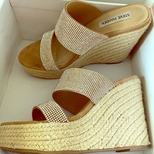 Steve Madden Rhinestones Wedges! Super sparkling!